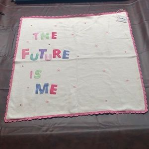 Neiman Marcus reversible baby blanket